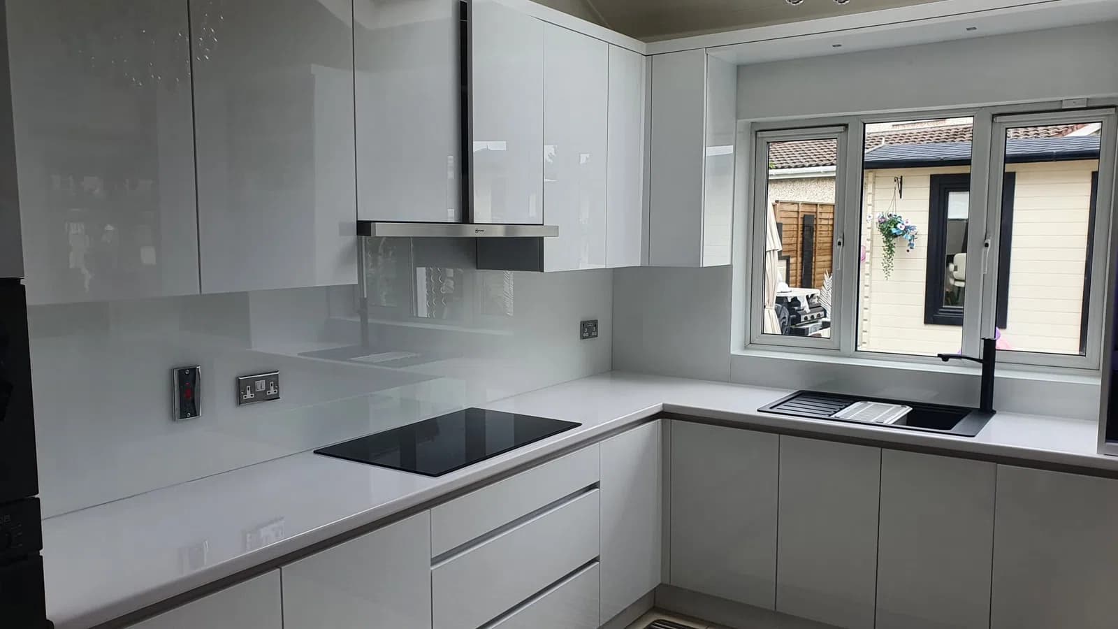 Kitchen glass splashback installation in Dublin, gallery image 3